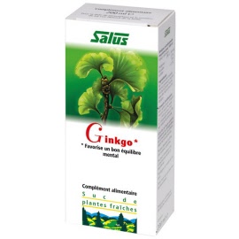 Suc de plantes gingko BIO - flacon 200 ml - Salus - Herboristerie Bardou™