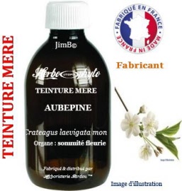 Teinture mère - Aubépine (crataegus laevigata monogyna) sommité fleurie - flacon 125 ml - Herbo-phyto - Herboristerie Bardou™ 