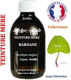Teinture mère - Bardane grande (arctium majus) feuille - flacon 500 ml - Herbo-phyto - Herboristerie Bardou™ 