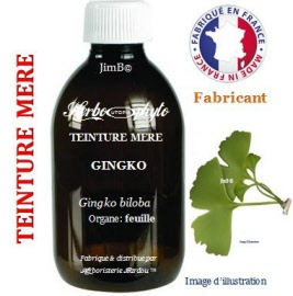 Teinture mère - Gingko (gingko biloba) feuille - flacon 60 ml - Herbo-phyto - Herboristerie Bardou™ 