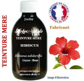Teinture mère - Hibiscus (hibiscus sabdariffa) fleur - flacon 500 ml - Herbo-phyto - Herboristerie Bardou™ 