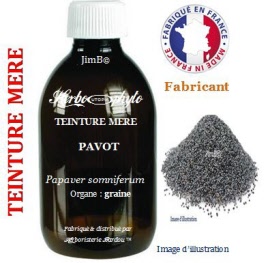 Teinture mère - Pavot (papaver somniferum var. nigrum) graine sombre - flacon 250 ml - Herbo-phyto - Herboristerie Bardou™ 