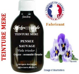 Teinture mère - Pensée sauvage (viola tricolor) sommité fleurie - flacon 1 litre - Herbo-phyto - Herboristerie Bardou™ 